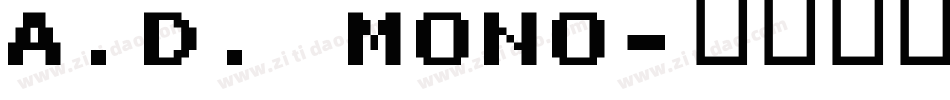 A.D. MONO字体转换